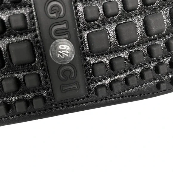 Gucci Mens Black Leather Quentin Moccasin, 752621, Gucci Size UK 6.5 - Picture 12 of 12